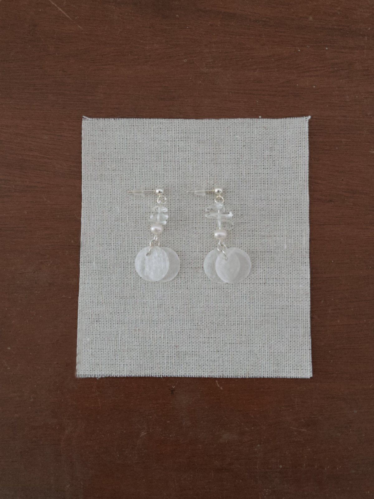 Capiz Shell Pearl Earrings