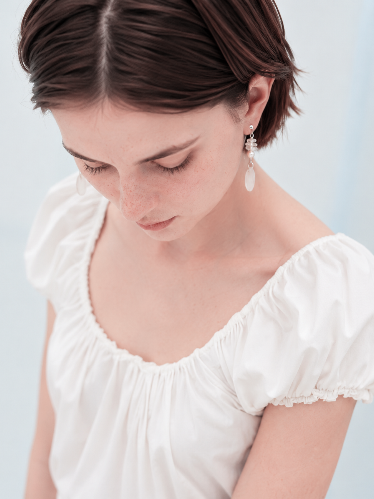 E.001/Capiz Shell Pearl Earrings