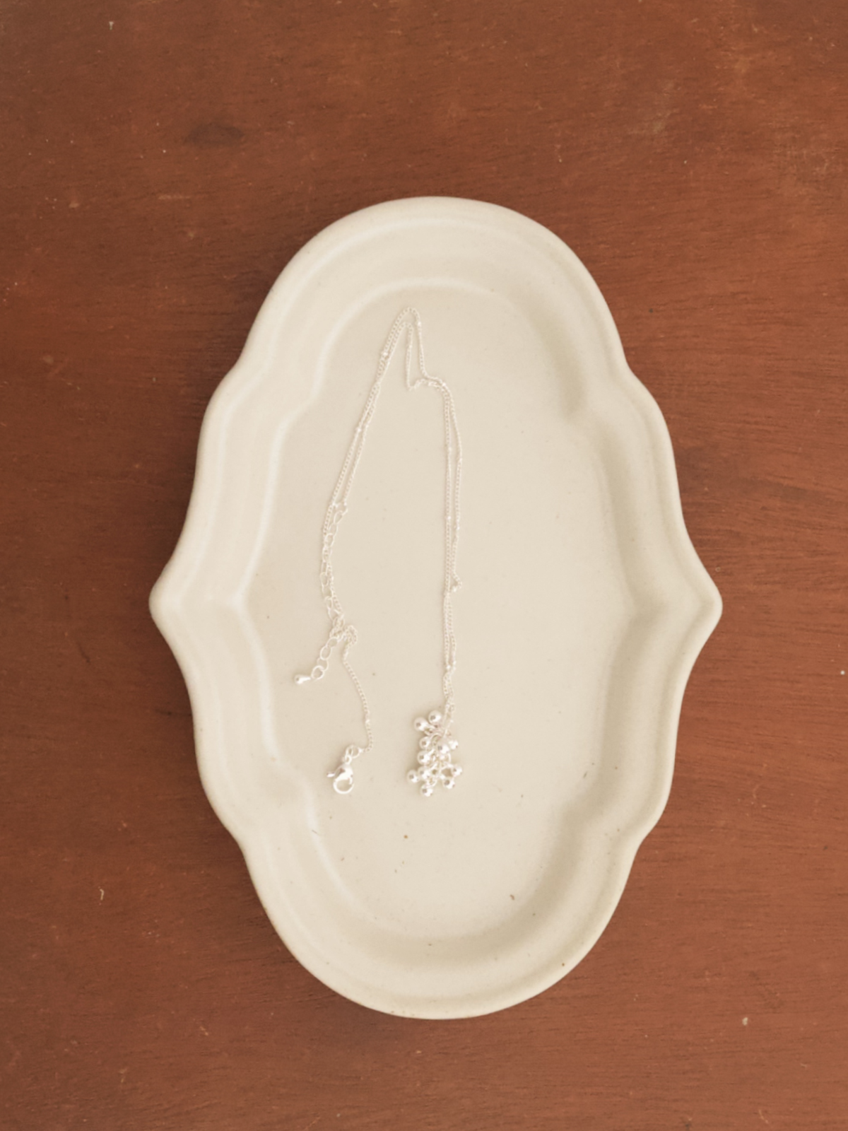 Silver Berry Cluster Necklace