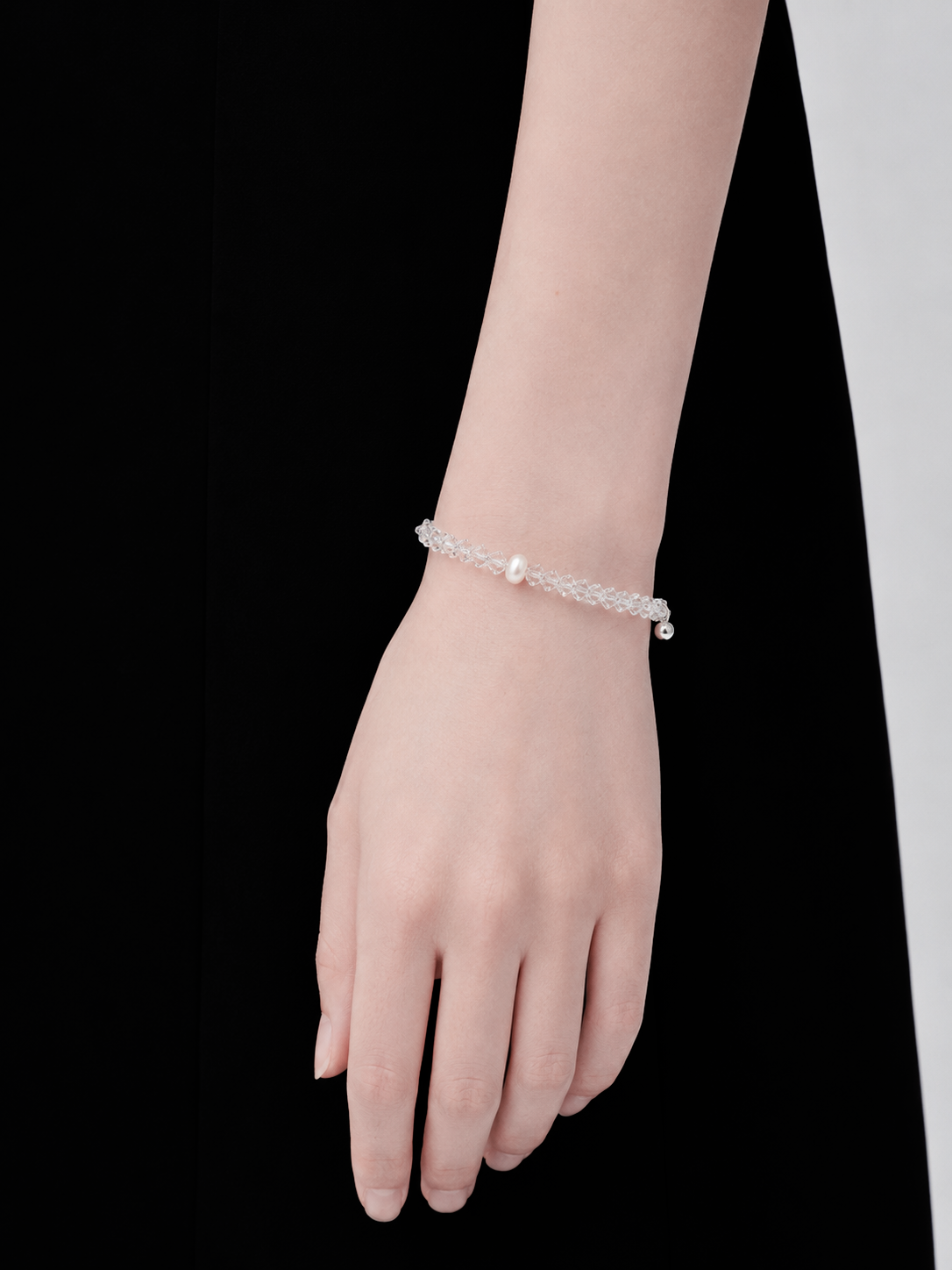 B.003/Crystal Baroque Pearl Bracelet - Image 2